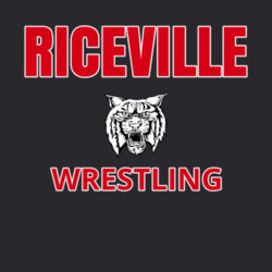 Riceville Wrestling - White  - Triblend Short Sleeve Crew Design