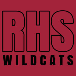 RHS Wildcats - Black  - Sofspun Hooded Pullover Sweatshirt Design