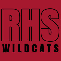 RHS Wildcats - Black  - Youth Fan Favorite Fleece Pullover Hooded Sweatshirt Design