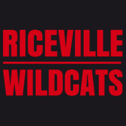 Riceville Wildcats - Red  - Ecosmart® Hooded Sweatshirt Design