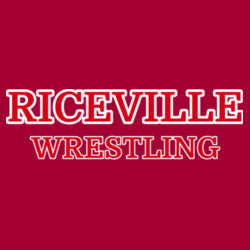 Riceville Wrestling - Red/White  - Youth Sport Wick ® Mineral Freeze Fleece Colorblock Hooded Pullover Design
