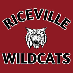 Riceville Wildcats - Black/White - Long Sleeve Jersey Tee Design