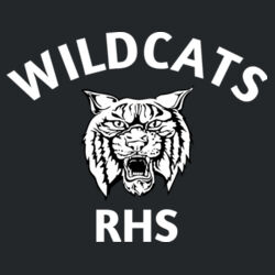 RHS Wildcats - White  - Fan Favorite Fleece Pullover Hooded Sweatshirt Design
