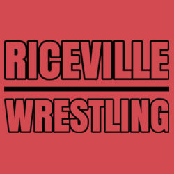 Riceville Wrestling - Black  - Unisex Triblend Hooded Tee Design
