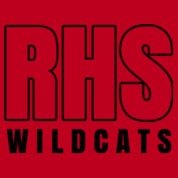 RHS Wildcats - Black  - Youth CVC Three-Quarter Sleeve Raglan T-Shirt Design