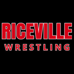 Riceville Wrestling - Red/White  - Unisex Sponge Fleece Raglan Sweatshirt Design