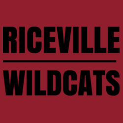 Riceville Wildcats - Black  - ® Heather On Heather Contender ™ Tee Design