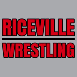 Riceville Wrestling - Red/Black  - Unisex Sponge Fleece Raglan Sweatshirt Design