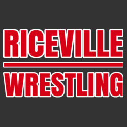 Riceville Wrestling - Red/White  - ® Ladies French Terry Pullover Hoodie Design