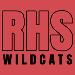 RHS Wildcats - Black  - Unisex Triblend Three-Quarter Sleeve Raglan Design