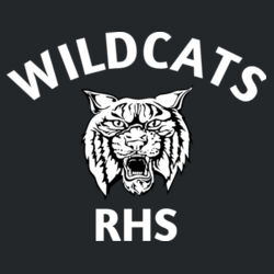 RHS Wildcats - White  - Youth Fan Favorite Fleece Pullover Hooded Sweatshirt Design
